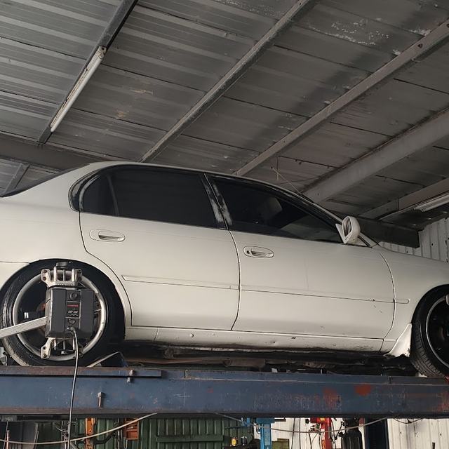 Car on the lift